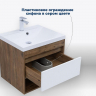 Тумба под раковину Aquanet Тренд 58 345117 подвесная Дуб рустикальный Белый сатин, купить, цена, заказать, магазин, доставка, скидка, промокод, купить, цена, заказать, магазин, доставка, скидка, промокод