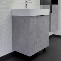 Тумба с раковиной Comforty Асти 60Н 00-00019190 Бетон светлый, купить, цена, заказать, магазин, доставка, скидка, промокод, купить, цена, заказать, магазин, доставка, скидка, промокод