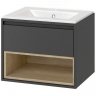 Тумба под раковину Excellent Tuto 60 MLEX.0101.600.GRBL подвесная Серый Дуб, купить, цена, заказать, магазин, доставка, скидка, промокод, купить, цена, заказать, магазин, доставка, скидка, промокод