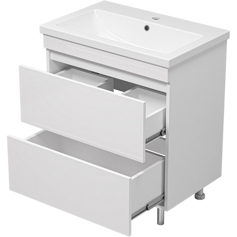 Тумба с раковиной Misty Енисей 70 УТ000015502 Белая, купить, цена, заказать, магазин, доставка, скидка, промокод, купить, цена, заказать, магазин, доставка, скидка, промокод