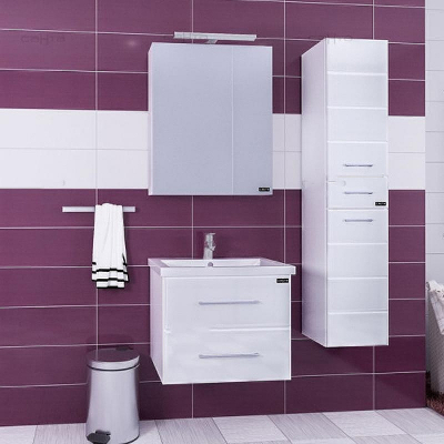 Тумба под раковину СанТа Омега 60 207045 подвесная Белая