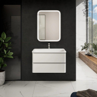 Тумба под раковину AQUAme S4 80 AQM900480WH подвесная цвет Белый глянцевый, купить, цена, заказать, магазин, доставка, скидка, промокод, купить, цена, заказать, магазин, доставка, скидка, промокод