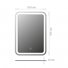 Зеркало Onika Магна 50 205024 с подсветкой с сенсорным выключателем и диммером, купить, цена, заказать, магазин, доставка, скидка, промокод, купить, цена, заказать, магазин, доставка, скидка, промокод