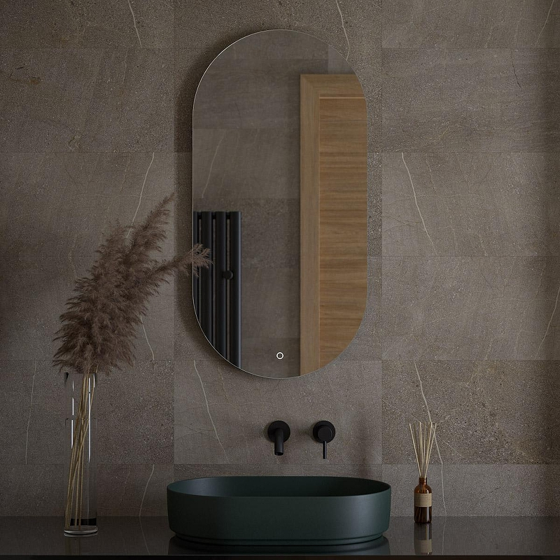 Зеркало Defesto Opti 50х100 DF 2904S с подсветкой 26W-4500K/Сенсорный выключатель/Нейтральный белый свет, купить, цена, заказать, магазин, доставка, скидка, промокод, купить, цена, заказать, магазин, доставка, скидка, промокод