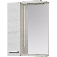 Зеркало со шкафом Aquaton Ронда 55 1A208602RSC2L с подсветкой Дуб сомерсет, купить, цена, заказать, магазин, доставка, скидка, промокод, купить, цена, заказать, магазин, доставка, скидка, промокод