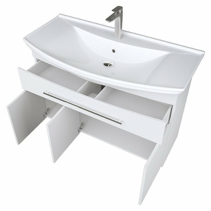 Тумба под раковину 1MarKa Lina Classic New 105Н У94491 Белый глянец, купить, цена, заказать, магазин, доставка, скидка, промокод, купить, цена, заказать, магазин, доставка, скидка, промокод