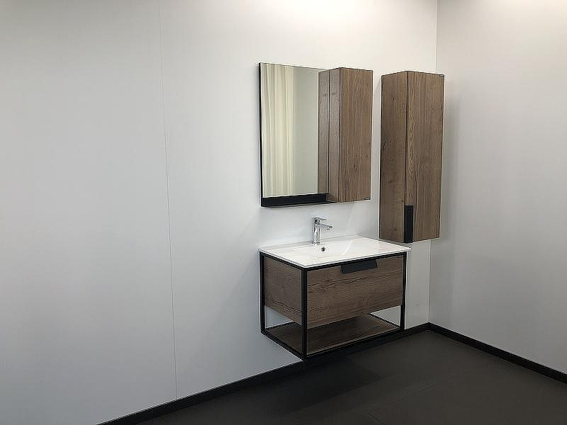 Тумба с раковиной Comforty Бонн 75 00-00006487 подвесная Дуб темный, купить, цена, заказать, магазин, доставка, скидка, промокод, купить, цена, заказать, магазин, доставка, скидка, промокод