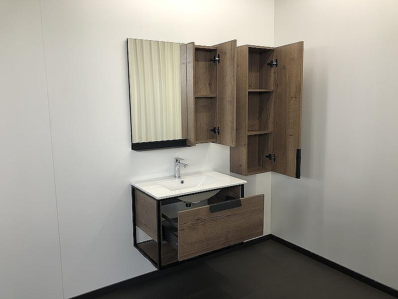 Тумба с раковиной Comforty Бонн 75 00-00006487 подвесная Дуб темный, купить, цена, заказать, магазин, доставка, скидка, промокод, купить, цена, заказать, магазин, доставка, скидка, промокод