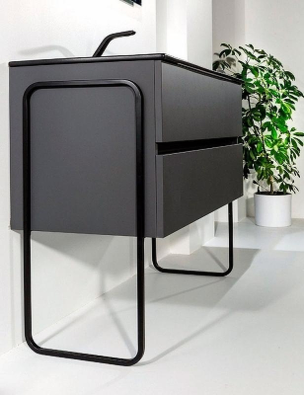 Тумба под раковину Boheme Armadi Art Vallessi 100 837-100-A mat подвесная Антрацит матовый, купить, цена, заказать, магазин, доставка, скидка, промокод, купить, цена, заказать, магазин, доставка, скидка, промокод