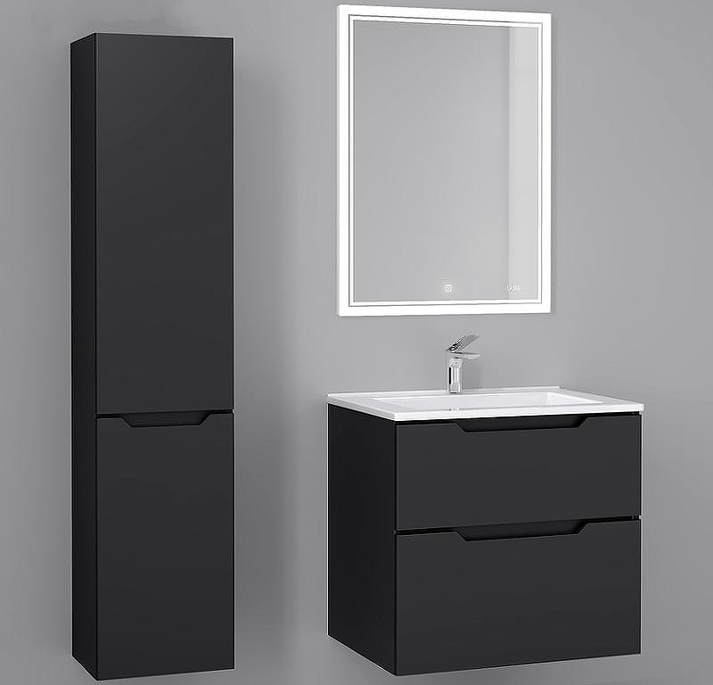 Зеркальный шкаф Jorno Slide 60 Sli.03.60/A с подсветкой с сенсорным выключателем и часами, купить, цена, заказать, магазин, доставка, скидка, промокод, купить, цена, заказать, магазин, доставка, скидка, промокод