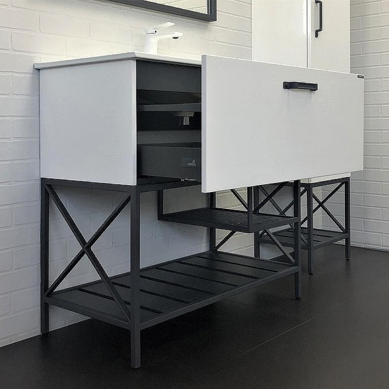 Тумба с раковиной Comforty Бредфорд 90 00-00009955 Белый глянец, купить, цена, заказать, магазин, доставка, скидка, промокод, купить, цена, заказать, магазин, доставка, скидка, промокод