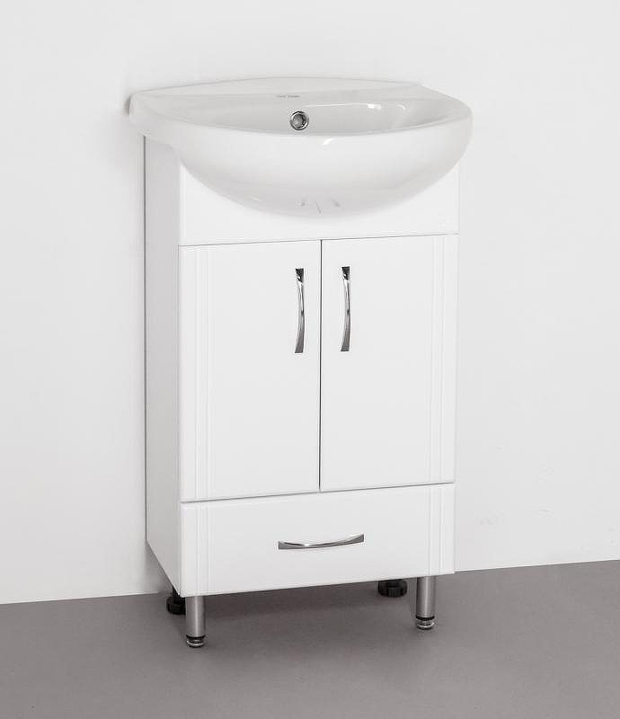Тумба под раковину Style Line Эко Стандарт 9 1 Б Канны 50 Белый глянец, купить, цена, заказать, магазин, доставка, скидка, промокод, купить, цена, заказать, магазин, доставка, скидка, промокод