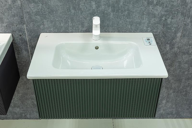 Тумба под раковину WellWant Aura 60 WWM000600G подвесная Серо-зеленая, купить, цена, заказать, магазин, доставка, скидка, промокод, купить, цена, заказать, магазин, доставка, скидка, промокод