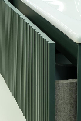 Тумба под раковину WellWant Aura 60 WWM000600G подвесная Серо-зеленая