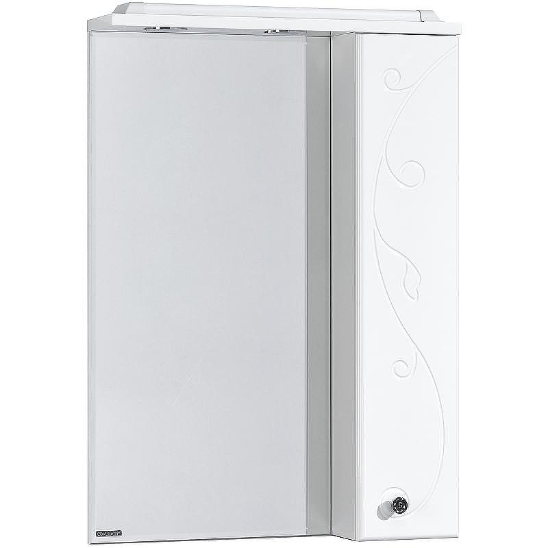 Зеркало со шкафом Aquaton Лиана 60 R 1A162702LL01R с подсветкой Белое, купить, цена, заказать, магазин, доставка, скидка, промокод, купить, цена, заказать, магазин, доставка, скидка, промокод