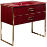 Тумба под раковину Boheme Armadi Art Monaco 100 866-100-RG Бордо глянец Золото, купить, цена, заказать, магазин, доставка, скидка, промокод, купить, цена, заказать, магазин, доставка, скидка, промокод
