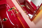 Тумба под раковину Boheme Armadi Art Monaco 100 866-100-RG Бордо глянец Золото, купить, цена, заказать, магазин, доставка, скидка, промокод, купить, цена, заказать, магазин, доставка, скидка, промокод