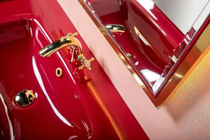 Тумба под раковину Boheme Armadi Art Monaco 100 866-100-RG Бордо глянец Золото, купить, цена, заказать, магазин, доставка, скидка, промокод, купить, цена, заказать, магазин, доставка, скидка, промокод