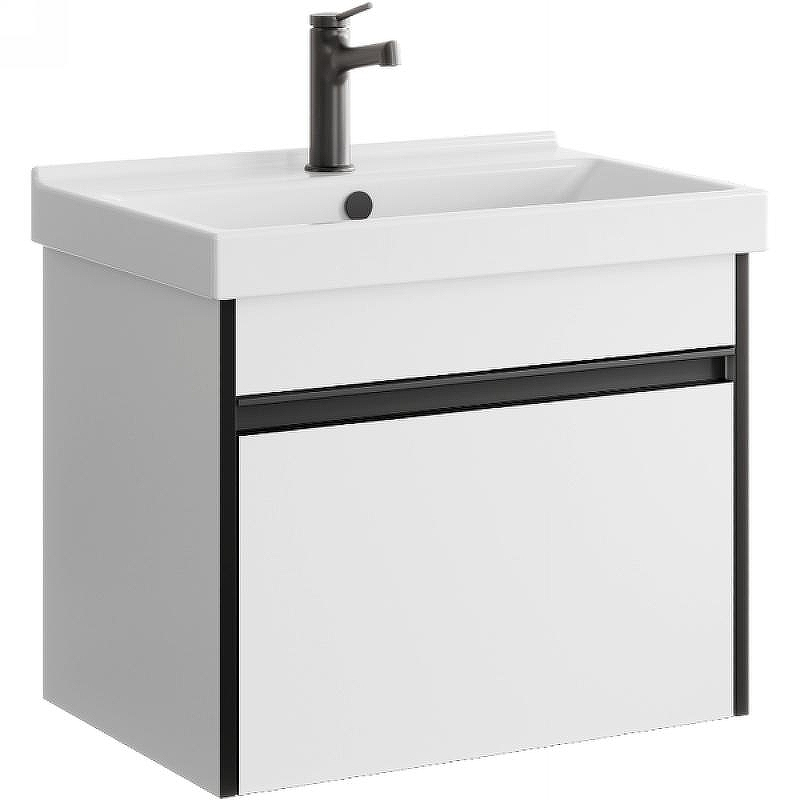 Тумба под раковину Aqwella Urban 60 URB0106W подвесная Белая, купить, цена, заказать, магазин, доставка, скидка, промокод, купить, цена, заказать, магазин, доставка, скидка, промокод