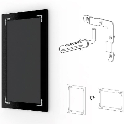 Зеркало Evoform Exclusive 145х60 BY 1270 с фацетом в багетной раме - Виньетка бронзовая 85