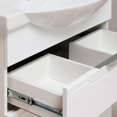 Тумба под раковину Runo Верона 65 00000001145 Белая