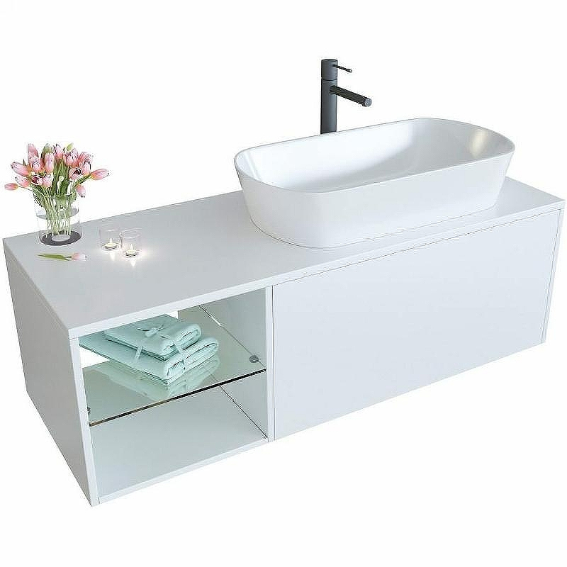 Тумба c раковиной SanVit Оскар 90 R koskar090R подвесная Белая, купить, цена, заказать, магазин, доставка, скидка, промокод, купить, цена, заказать, магазин, доставка, скидка, промокод