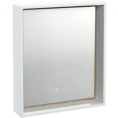 Зеркало Cersanit Louna 60 SP-LU-LOU60-Os с подсветкой Белый с сенсорным выключателем