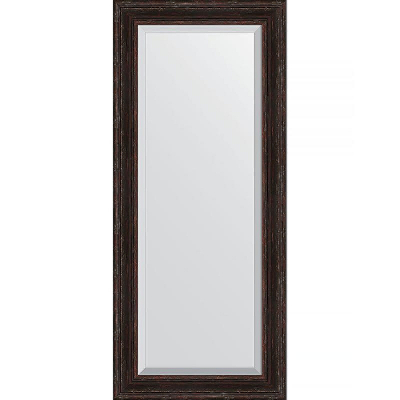 Зеркало Evoform Exclusive 159х69 BY 3577 с фацетом в багетной раме - Темный прованс 99