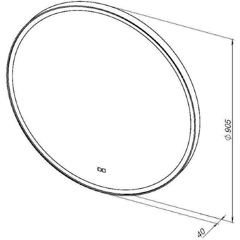 Зеркало Aquanet Тренд 90 316646 с подсветкой с сенсорным выключателем и подогревом, купить, цена, заказать, магазин, доставка, скидка, промокод, купить, цена, заказать, магазин, доставка, скидка, промокод