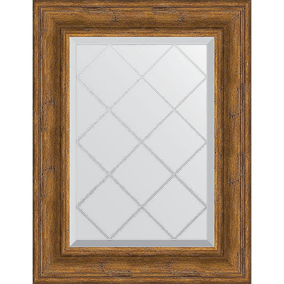 Зеркало Evoform Exclusive-G 76х59 BY 4032 с гравировкой в багетной раме - Травленая бронза 99