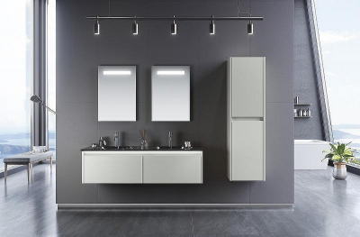 Шкаф пенал Orka Lisbon 40 3001156 подвесной Кашемировый матовый