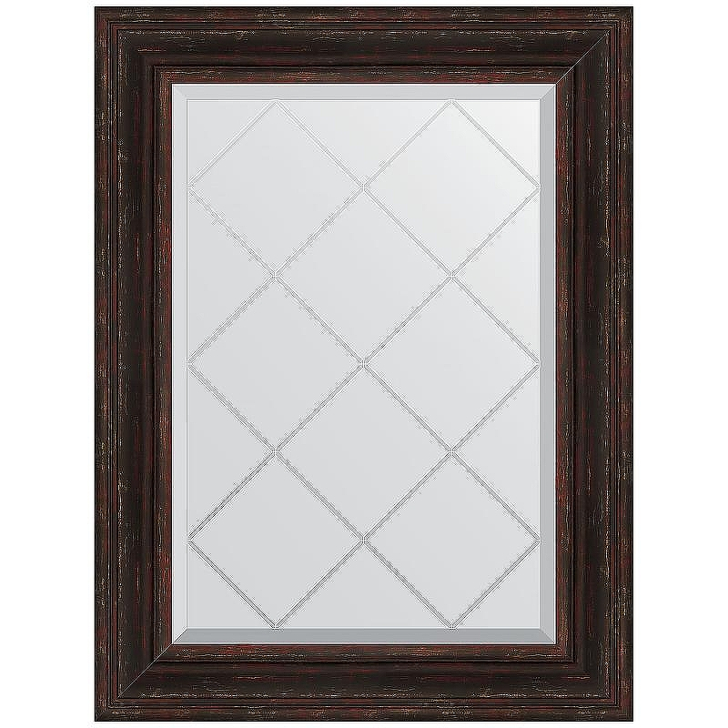 Зеркало Evoform Exclusive-G 91х69 BY 4119 с гравировкой в багетной раме - Темный прованс 99, купить, цена, заказать, магазин, доставка, скидка, промокод, купить, цена, заказать, магазин, доставка, скидка, промокод