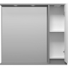 Зеркало со шкафом Brevita Balaton 90 R BAL-04090-01-01П с подсветкой Белое матовое Серое матовое, купить, цена, заказать, магазин, доставка, скидка, промокод, купить, цена, заказать, магазин, доставка, скидка, промокод