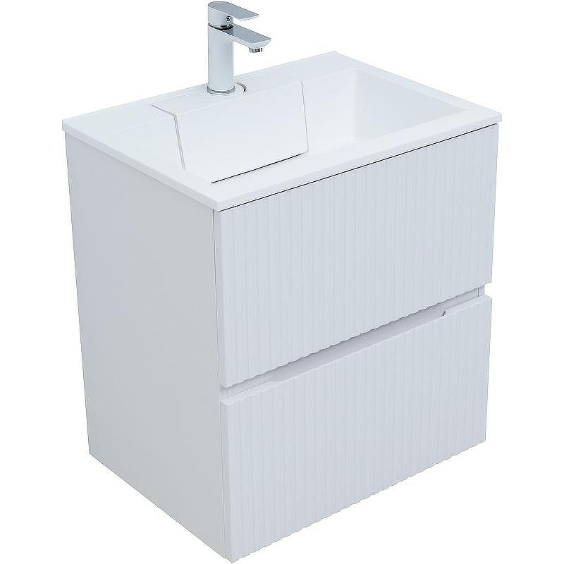 Тумба под раковину Aquanet Джейн 60 313284 подвесная Белая матовая, купить, цена, заказать, магазин, доставка, скидка, промокод, купить, цена, заказать, магазин, доставка, скидка, промокод