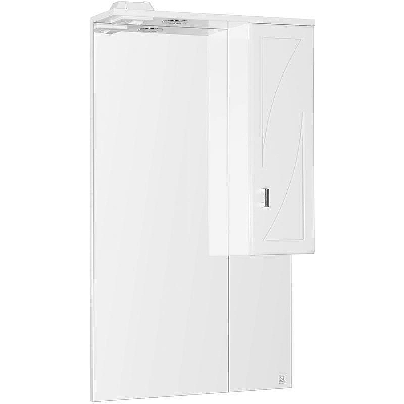 Зеркало со шкафом Style Line Лана 60 СС-00002254 с подсветкой Белое, купить, цена, заказать, магазин, доставка, скидка, промокод, купить, цена, заказать, магазин, доставка, скидка, промокод