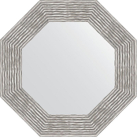 Зеркало Evoform Octagon 57х57 BY 3808 в багетной раме - Волна хром 90, купить, цена, заказать, магазин, доставка, скидка, промокод, купить, цена, заказать, магазин, доставка, скидка, промокод