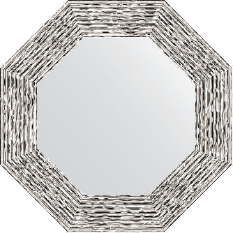 Зеркало Evoform Octagon 57х57 BY 3808 в багетной раме - Волна хром 90, купить, цена, заказать, магазин, доставка, скидка, промокод, купить, цена, заказать, магазин, доставка, скидка, промокод