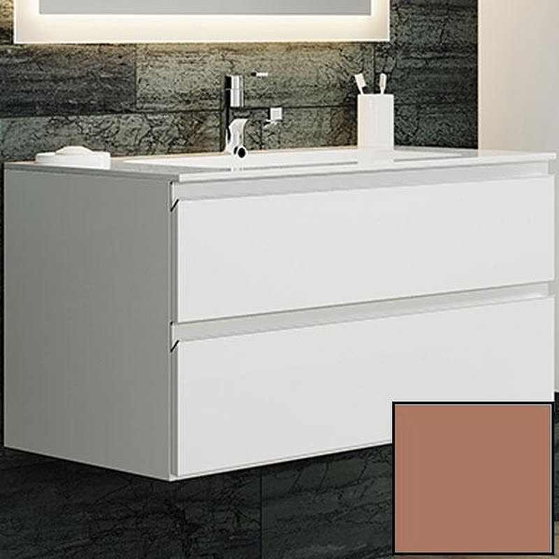 Тумба с раковиной SanVit Авеню-2 100 kavenu2100 в цвете Ral подвесная Капучино, купить, цена, заказать, магазин, доставка, скидка, промокод, купить, цена, заказать, магазин, доставка, скидка, промокод