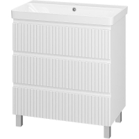 Тумба с раковиной Brevita Victory 80 УТ000024306 Белая матовая, купить, цена, заказать, магазин, доставка, скидка, промокод, купить, цена, заказать, магазин, доставка, скидка, промокод