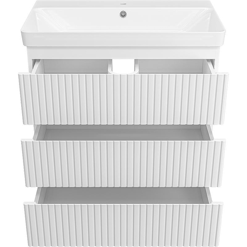 Тумба с раковиной Brevita Victory 80 УТ000024306 Белая матовая, купить, цена, заказать, магазин, доставка, скидка, промокод, купить, цена, заказать, магазин, доставка, скидка, промокод