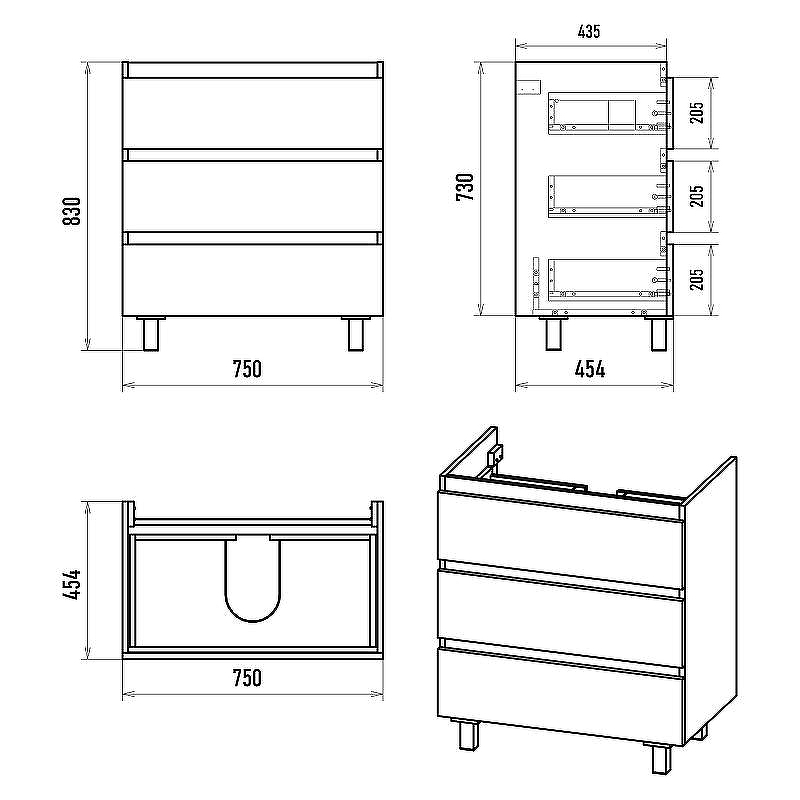 Тумба с раковиной Brevita Victory 80 УТ000024306 Белая матовая, купить, цена, заказать, магазин, доставка, скидка, промокод, купить, цена, заказать, магазин, доставка, скидка, промокод