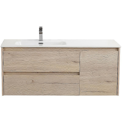 Тумба под раковину BelBagno Kraft 120 L KRAFT-1200-2C-1A-SO-RGB-L подвесная Rovere Galifax Bianco