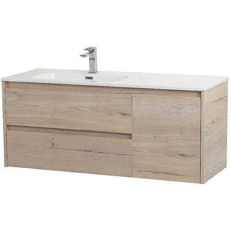 Тумба под раковину BelBagno Kraft 120 L KRAFT-1200-2C-1A-SO-RGB-L подвесная Rovere Galifax Bianco, купить, цена, заказать, магазин, доставка, скидка, промокод, купить, цена, заказать, магазин, доставка, скидка, промокод