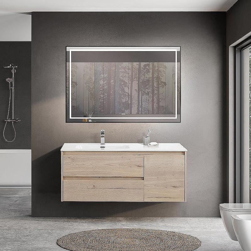 Тумба под раковину BelBagno Kraft 120 L KRAFT-1200-2C-1A-SO-RGB-L подвесная Rovere Galifax Bianco, купить, цена, заказать, магазин, доставка, скидка, промокод, купить, цена, заказать, магазин, доставка, скидка, промокод