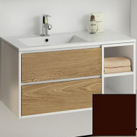 Тумба с раковиной SanVit Мэри-4 90 L kmery904 в цвете Ral подвесная Шоколад, купить, цена, заказать, магазин, доставка, скидка, промокод, купить, цена, заказать, магазин, доставка, скидка, промокод