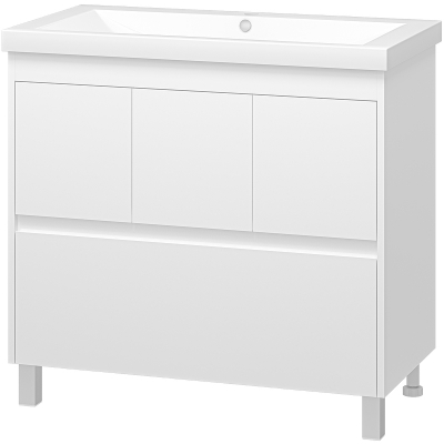 Тумба с раковиной Misty Алиса 90 УТ000011238 Белая