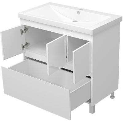 Тумба с раковиной Misty Алиса 90 УТ000011238 Белая