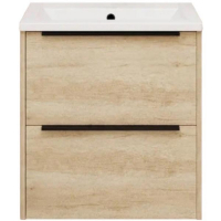 Тумба под раковину La Fenice Tesoro 60 FNC-01-TES-DNN-60-2 подвесная Дуб небраска натуральный Дуб небраска натуральный, купить, цена, заказать, магазин, доставка, скидка, промокод, купить, цена, заказать, магазин, доставка, скидка, промокод