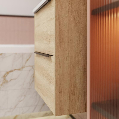 Тумба под раковину La Fenice Tesoro 60 FNC-01-TES-DNN-60-2 подвесная Дуб небраска натуральный Дуб небраска натуральный