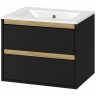 Тумба под раковину Excellent Tuto 60 MLEX.0103.600.BKBL подвесная Черный матовый Дуб, купить, цена, заказать, магазин, доставка, скидка, промокод, купить, цена, заказать, магазин, доставка, скидка, промокод